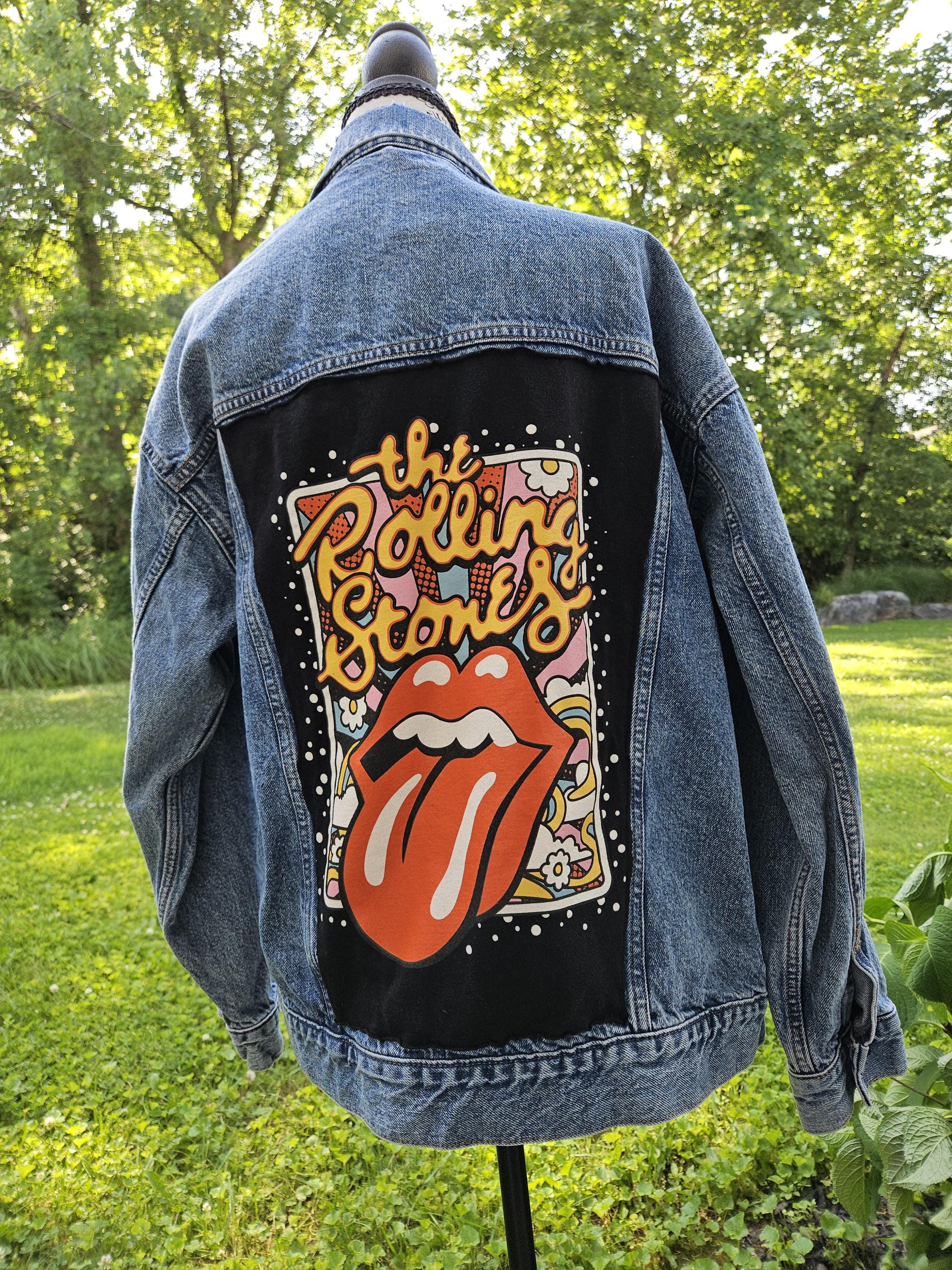 Rolling Stones Denim Jacket - Etsy