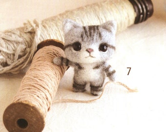 53 Japanese Wool Needle Felt Cute Animals - Kawaii Felting Patterns - Needle felting ebook - Japanese felt ebook - Instant download