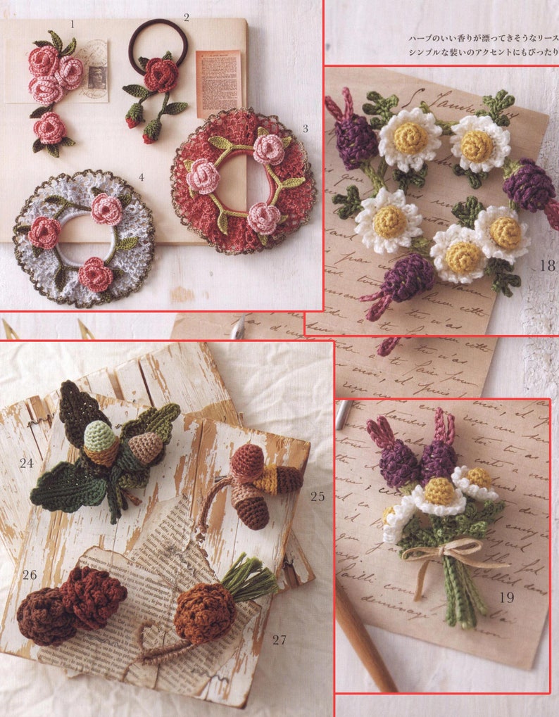 50 Crochet Embroidery Thread Patterns Pretty Crochet Etsy