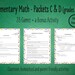 28 Primary Math Games to Practice Basic Math Facts - Packets C & D ...