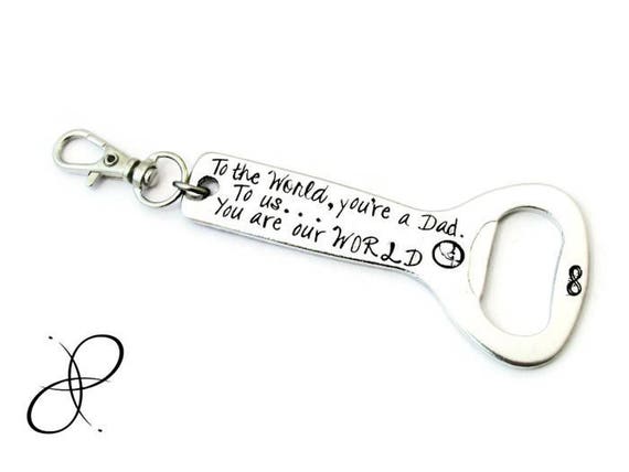 Regalos Personalizados padres día Grabado Metal Abrebotellas Papá Papá Grandad