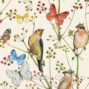 Tobogán de agua Calcomanías Shabby Chic Muebles Transferencia de imágenes Vintage Antique Home Craft Etiqueta Scrapbooking Card Making DIY Sepia Birds