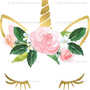 Waterslide Decals Shabby Chic Furniture Image Transfer vintage Antique Home Craft Label Crafts Scrapbooking Card Making DIY Unicorn Head
