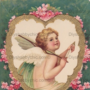 Waterslide Calcomanías Shabby Muebles Chic Transferencia Vintage Antigua Casa Artesanía Etiqueta Artesanías Scrapbooking Tarjeta haciendo DIY Angel Heart