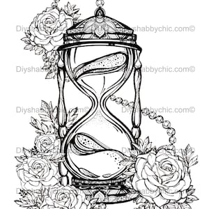 Calcomanías de tobogán Decales Shabby Muebles Chic Transferencia vintage antigua casa artesanía artesanías scrapbooking tarjeta haciendo diy reloj de arena