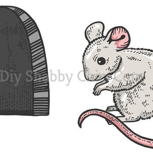Toboggan Décalcomanies Meubles Shabby Chic Transfert d’image vintage Antique Home Craft Label Artisanat Scrapbooking Carte De Fabrication De Bricolage Trou de Souris