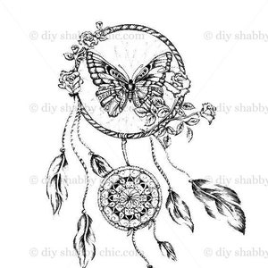 Waterslide Decals Shabby Chic Furniture Image Transfer vintage Antique Home Craft Label Crafts Scrapbooking Card Making DIY Dreamcatcher