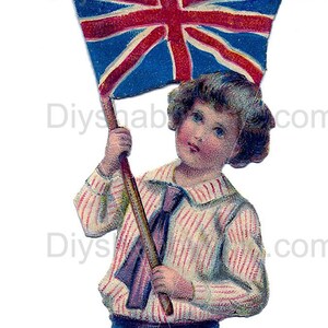 Waterslide Decals Shabby Chic Furniture Image Transfer Vintage Antique Home Craft Label Crafts Scrapbooking Card Making DIY British Boy