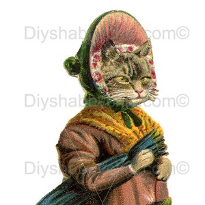 Waterslide decalques chique gasto transferência de imagem de móveis vintage antigo casa artesanato etiqueta artesanato scrapbooking cartão fazendo diy gato senhora