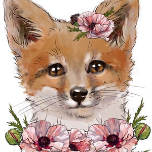 Waterslide Decals Shabby Chic Furniture Image Transfer vintage Antique Home Craft Label Crafts Scrapbooking Card Making DIY Fox Rose