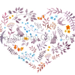 Wasserrutsche Decals Shabby Chic Möbel Bild Transfer Vintage Antike Home Craft Label Handwerk Scrapbooking Karte machen DIY Bunny Herz