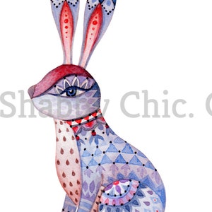 Tobogán de agua Calcomanías Shabby Chic Muebles Transferencia de imágenes Vintage Antique Home Craft Label Artesanías Scrapbooking Card Making DIY Circus Bunny