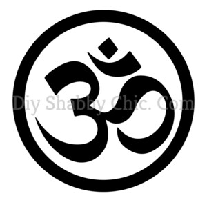 Taglia e attacca chiari mobili bianchi Parete Autoadesivo Adesivi Vinile Perlescente Craft Paper Om Yoga Sign
