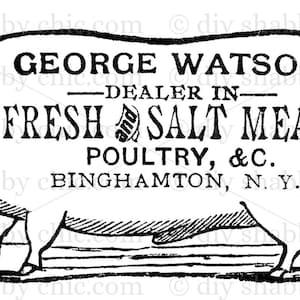 Waterslide Decals Shabby Chic Furniture Image Transfer vintage Antique Home Craft Label Crafts Scrapbooking Card Making DIY Pig