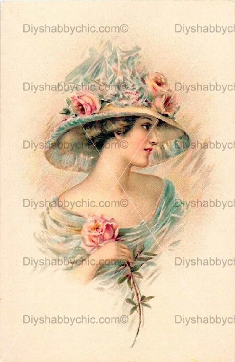 Waterslide Decals Shabby Chic Furniture Image Transfer Vintage Etsy