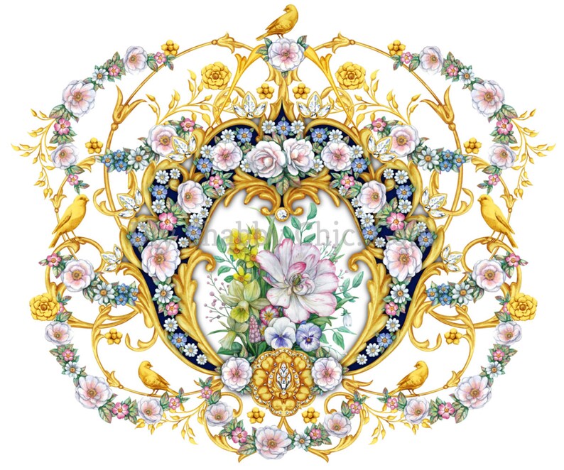 Waterslide Decals Shabby Chic Furniture Image Transfer Vintage Etsy