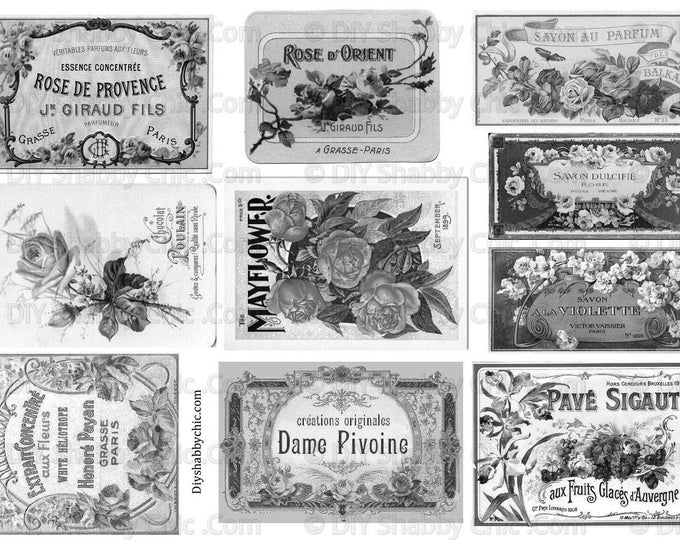 Furniture Decals Shabby Chic French Image Transfer Vintage Etsy