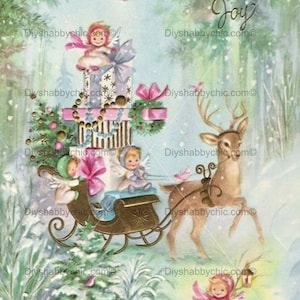 Waterslide Stickers Shabby Chic Furniture Image Transfer Vintage Antique Home Craft Label Crafts Scrapbooking Card Making DIY Christmasjoy