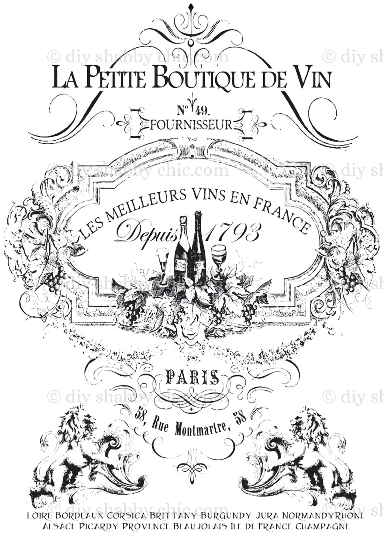 Waterslide Decals Shabby Chic Furniture Image Transfer Vintage Etsy Australia