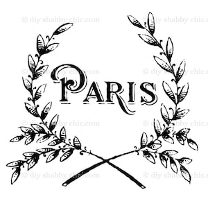 Waterslide Decals Shabby Chic Furniture Image Transfer Vintage Antique Home Craft Label Crafts Scrapbooking Card Making DIY Pariswreath