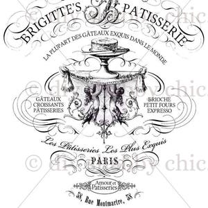 Waterslide Décalcomanies Shabby Chic Furniture Image Transfer vintage Antique Home Craft Label Crafts Scrapbooking Card Making DIY Brigitte