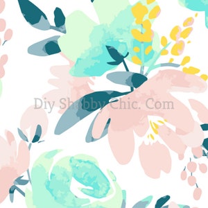 Schnitt und Stick Klar weiß Möbel Wand Selbstklebende Aufkleber Vinyl Perlmutt Bastelpapier Türkis Blumen