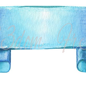 Tobogán de agua Calcomanías Shabby Chic Muebles Transferencia de imagen Vintage Antigüedades Caseras Artesanía Artesanía Scrapbooking Card Making DIY Blue Ribbon