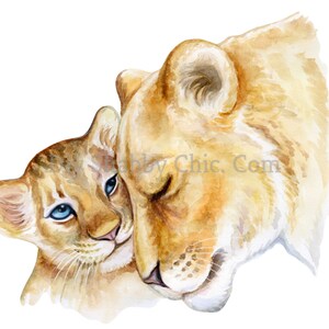 Tobogán de agua Calcomanías Shabby Chic Muebles Transferencia de imágenes Vintage Antique Home Craft Label Artesanías Scrapbooking Card Making DIY Lion Love
