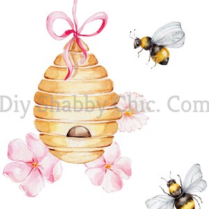 Waterglijbaan Decals, Diy Shabby Chic, Meubeloverdracht, Vintage Beeldoverdracht, Antieke Home Craft 01 Leuke Bijen