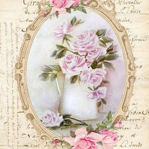 Waterslide Decals Shabby Chic Furniture Image Transfer vintage Antique Home Craft Label Crafts Scrapbooking Card Making DIY Beautiful Frame