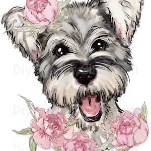 Waterslide Calcomanías Shabby Muebles Chic Transferencia Vintage Antigua Casa Artesanía Etiqueta Artesanías Scrapbooking Tarjeta making DIY Dog Rose