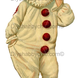 Wasserrutsche Decals Shabby Chic Möbel Bild Transfer Vintage Antike Home Craft Label Handwerk Scrapbooking Karte machen DIY Clown Jester