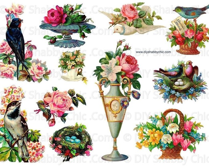 Furniture Decals Shabby Chic French Image Transfer Vintage Etsy