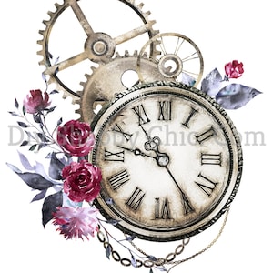 Cut and Stick Klar weiß Möbel Wand Selbstklebende Aufkleber Vinyl Perlmutt Bastelpapier Steampunk Uhr