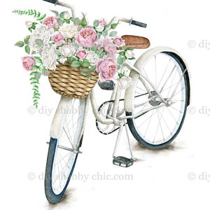 Waterslide Stickers Shabby Chic Furniture Image Transfer Vintage Antique Home Craft Label Crafts Scrapbooking Card Making DIY Bike Flowers