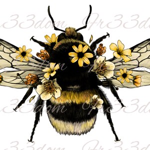 Cut & Stick, Selbstklebende Aufkleber, Möbel, Wandaufkleber, klar, Transfer, Journal, Collage, Mixed Media, Kinderaufkleber, 393 Floral Bee