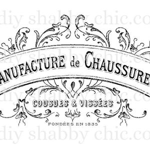 Waterslide Decals Shabby Chic Furniture Image Transfer vintage Antique Home Craft Label Crafts Scrapbooking Card Making DIY Shoemanufactorer