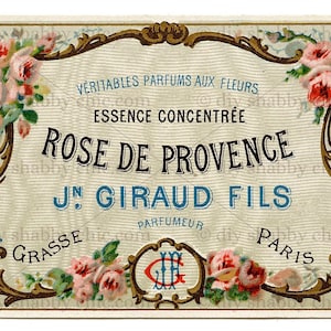 Waterslide Decalcomanie Shabby Chic Mobili Image Transfer Vintage Antique Home Craft Label Crafts Scrapbooking Card Making FAI DA TE Frenchroselabel