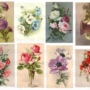Waterslide Decals Shabby Chic Furniture Image Transfer vintage Antique Home Craft Label Crafts Scrapbooking Card Making DIY Kleincollections