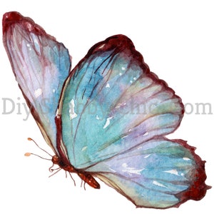 Tobogán de agua Calcomanías Shabby Chic Muebles Transferencia de imágenes Vintage Antique Craft Label Artesanías Scrapbooking Card Making DIY Delicate Butterfly