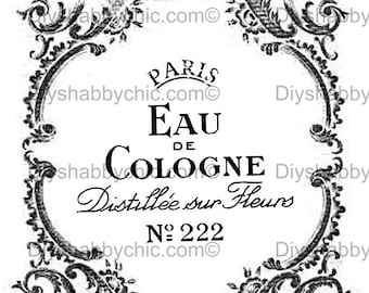 Waterslide Decals Shabby Chic Furniture Image Transfer Vintage Antique Home Craft Label Crafts Scrapbooking Card Making DIY Cologne