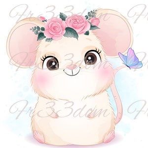 Calcomanías de tobogán, Diy Shabby Chic, Transferencia de muebles, Transferencia de imagen vintage, Antique Home Craft 248 Pink Mouse