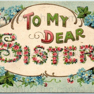 Waterslide Calcomanías Shabby Muebles Chic Transferencia de imagen Vintage Antigua Casa Artesanía Artesanías Scrapbooking Tarjeta making DIY Sister