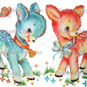 Möbel Wasser Folie Aufkleber shabby Chic Französisch Bild Transfer Etiketten Kunsthandwerk Scrapbooking Karte machen Upcycling Childrens Hirsch Kindergarten
