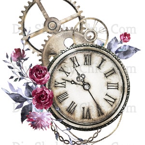 Waterslide Stickers Shabby Chic Furniture Image Transfer Vintage Antique Home Craft Label Crafts Scrapbooking Card Making DIY Steampunk Clock