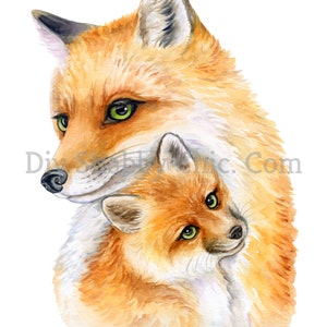 Toboggan Décalcomanies Meubles Shabby Chic Transfert d’image vintage Antique Home Craft Label Artisanat Scrapbooking Card Making DIY Fox Love