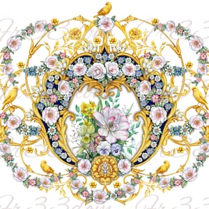 Schneiden & Kleben, Selbstklebende Aufkleber, Möbel, Wandaufkleber, klar, Transfer, Kunst, Collage, Mixed Media, Kinder Aufkleber, 341 Gold Scroll
