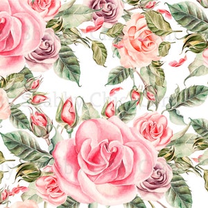 Waterglijbaan Decals, Diy Shabby Chic, Meubeloverdracht, Vintage Beeldoverdracht, Antieke Home Craft 91 Bloemist Rose Patter