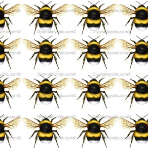 Waterglijbaan Stickers Shabby Chic Meubilair Afbeelding Transfer Vintage Antieke Home Craft Label Ambachten Scrapbooking Card Making DIY Bumble bee