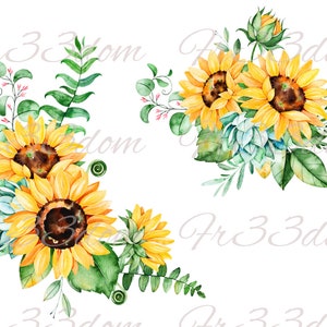 Décalques de toboggan, Diy Shabby Chic, transfert de meubles, transfert d'image vintage, artisanat antique 179 coins de tournesol